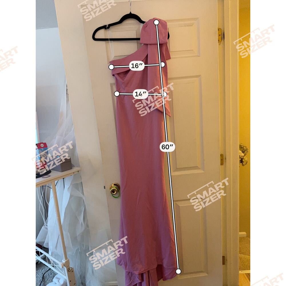 Purple One Shoulder Dress With Bow Size XSmall NWOT - Picture 3 of 6